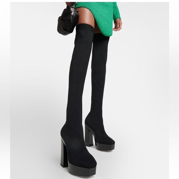 Jimmy Choo Shoes - Jimmy Choo Giome 140mm Over The Knee Platform boots size 40